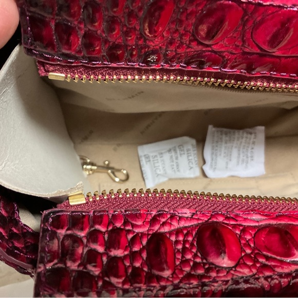 $FIRM$ Brahmin ROSE OMBRE Hillary Crossbody Genuine Leather Bag + ADY Wallet - Picture 5 of 10